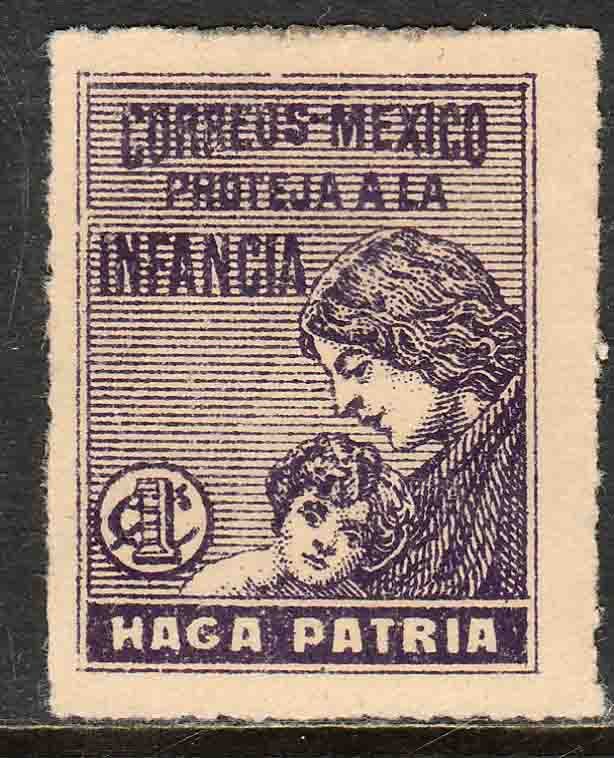 MEXICO RA8, 1¢ Postal Tax. UNUSED, H OG. F-VF..