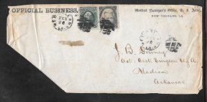 #68,93 on FEB/20/? U.S. Army NEW ORLEANS LA. Frount of Cover Only (my561)