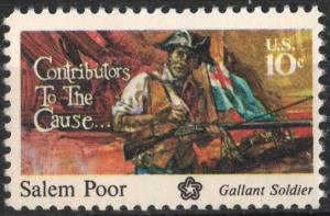 SC#1560 10¢ Contributors to the Cause: Salem Poor (1975) MNH