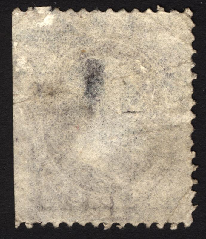 #151 12c Dull Violet 1870 VF Used Segmented Foreign Mail Cancel CV $220