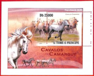 A4445 - SAO TOME & PRINCE - ERROR MIPERF, special block: 2010, horses-