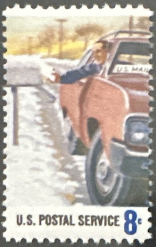 Scott #1498 1973 8¢ Postal Service Employees Rural Delivery MNH OG