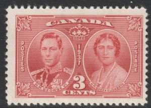 Canada Scott 237 - SG356, 1937 Coronation 3c MH*