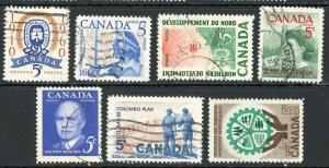 Canada 389-395 1960-61 Set Used - CV .68