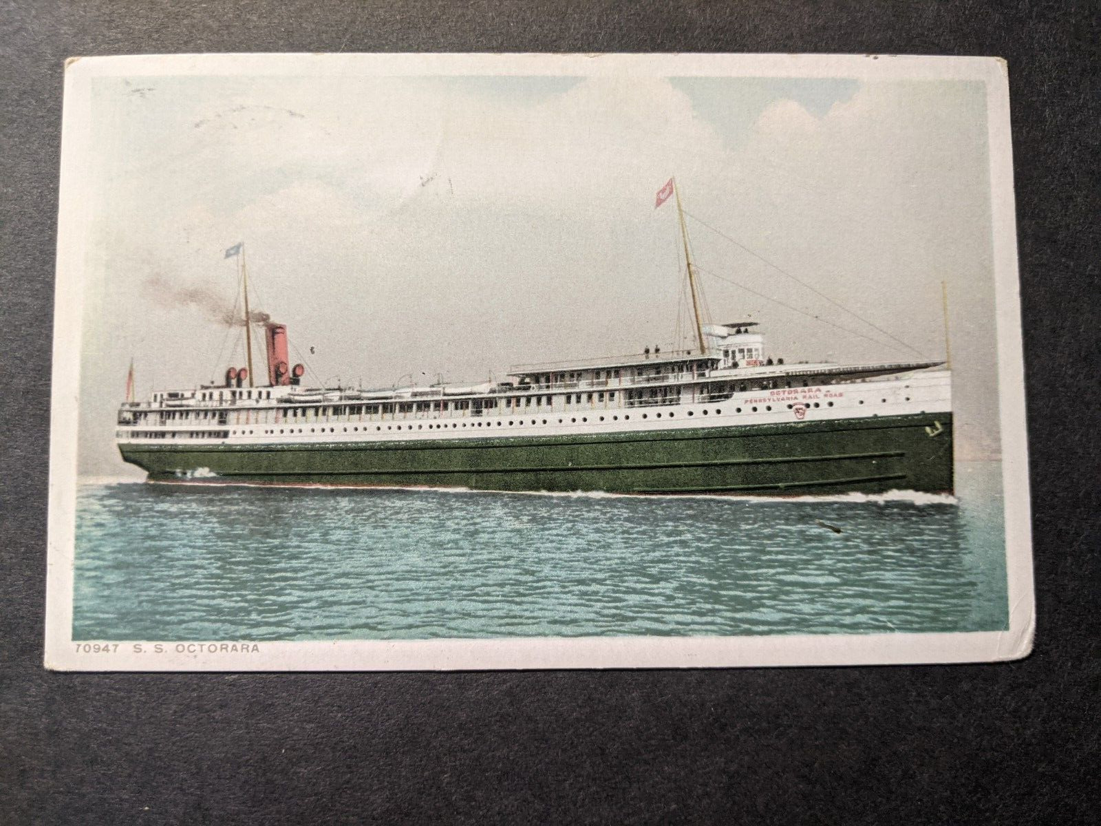 Steamer CITY of CHICAGO, St. JOSEPH, MICHIGAN Naval Postcard 1912