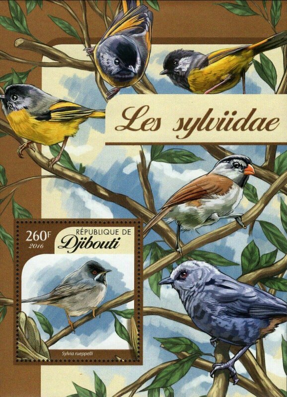 Sunbirds Stamp Sylvia Rueppelli Birds Spiderhunters S/S MNH #859 