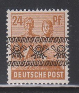 Germany,  24pf Post Horn Overprint (SC# 608) MNH