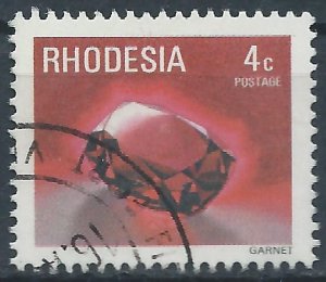 Rhodesia 1978 - 4d Gemstone (Garnet) - SG557 used