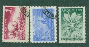 Argentina #2 654-56 USED BIN $1.05