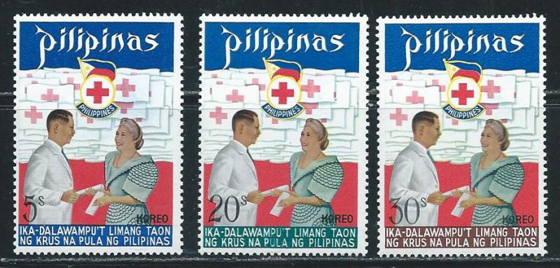 Philippines 1178-80 1972 Red Cross set MNH