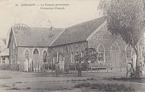 FRENCH GUINEA 1906 postcard Conakry - Paquebot Plymouth - postage due.......P991