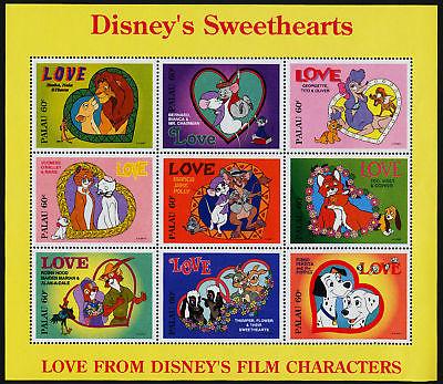 Palau 393 MNH Disney Sweethearts, Dogs, Cats, Animals