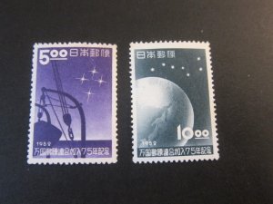 Japan 1952 Sc 552-53 set MNG