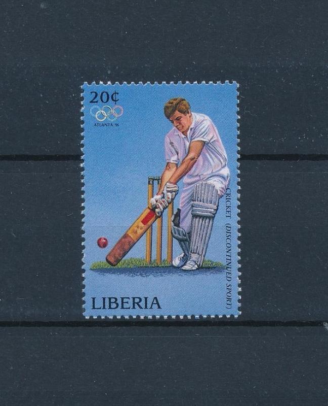 [58013] Liberia 1996 Cricket Olympic games from set MNH