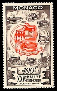 Monaco 1955, Ralley of Monte Carlo 1v, MNH