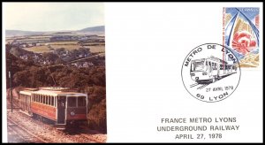 France Metro Lyons Underground Railway 1978 Cover