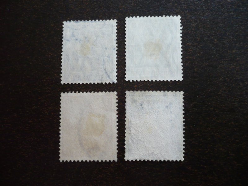 Stamps - Germany - Scott# 81-84 - Used Partial Set of 4 Germania Stamps