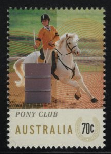 Australia 2014 MNH Sc 4135 70c Horse and rider Pony Club