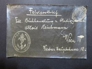 Austria WWI Early Photo Copied Fieldpost Card / Creasing Small Tear - Z9844