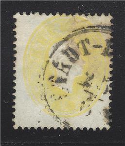 VEGAS - 1860-61 Austria - Sc# 12 - Franz Josef Stamp - Used - (DC10)