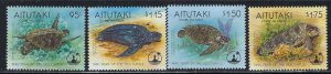 Aitutaki 513-16 MNH 1995 Sea Turtles (an7025)