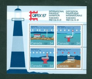 Canada. 1987. Souvenir Sheet MNH. Capex-87. Lighthouses Sc# 1066b