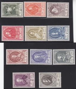 Belgium Scott # 435 - 445 Set VF MNH nice color scv $ 275 ! see pic !