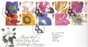 GB 1997 Flowers Greetings Issue - Royal Mail FDC  