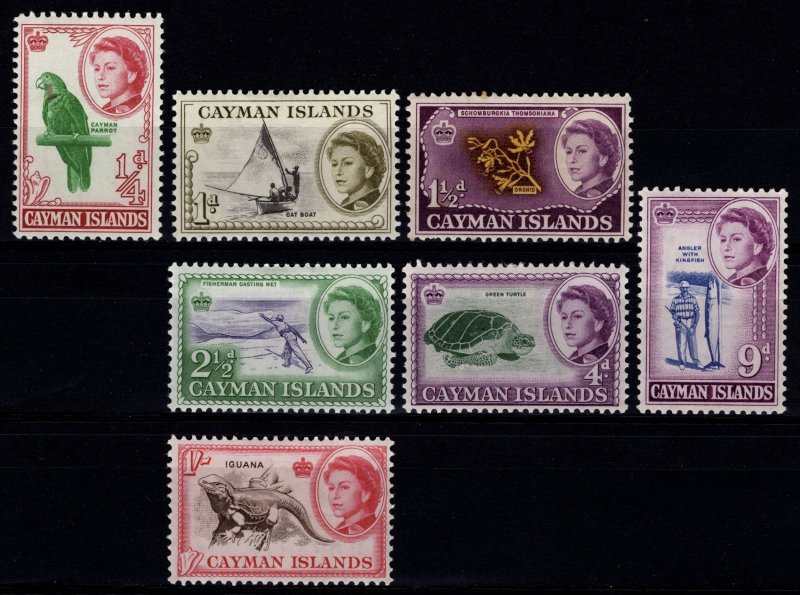 Cayman Islands 1962-64 Elizabeth II Def., Part Set [Unused]