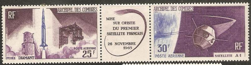 Comoro Islands 1966 Scott C16a French Stellite A-1 MH