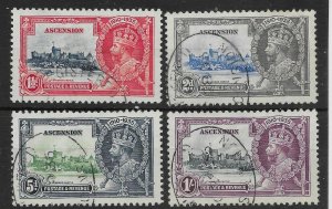 ASCENSION SG31/4 1935 SILVER JUBILEE SET USED