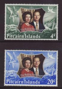 1972 Pitcairn Is Silver Wedding Set U/M