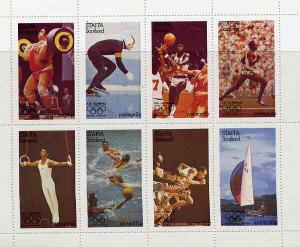 Staffa 1976 Montreal Olympic Games complete perf set of 8...