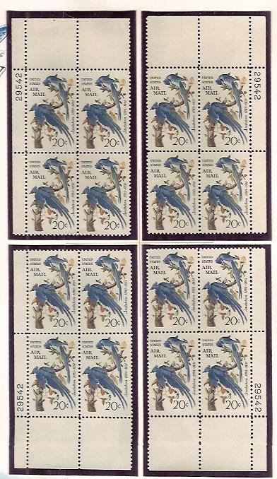 #C71 Audubon Plate Block NH #29542