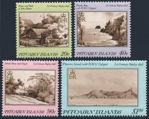 Pitcairn 291-294, MNH. Michel 301-304. Painting 1987. By Lt. Conway Shipley.