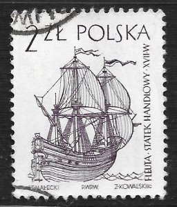 Poland #1209 2z Sailing Ships - Dutch Merchant Ship