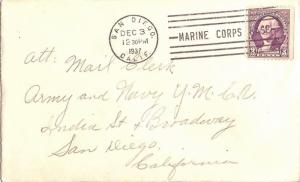 United States California San Diego, Calif. Marine Corps Base 1937 machine 192...