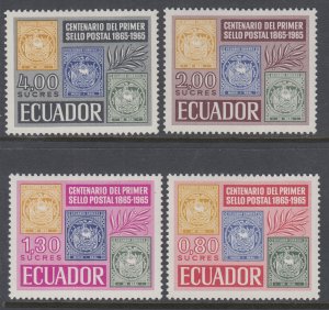 Ecuador 744-747 Stamp on Stamp MNH VF