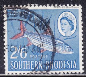 Southern Rhodesia 105 USED 1964 Tiger Fish