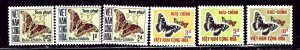 South Vietnam J15-20 MNH 1968 Moths    (ap2968)