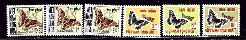 South Vietnam J15-20 MNH 1968 Moths    (ap2968)