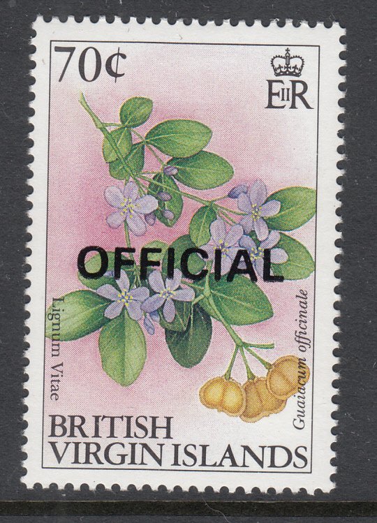 British Virgin Islands O48 Flower MNH VF