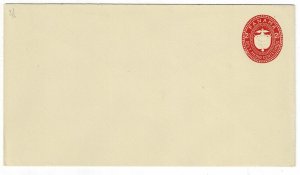 Panama 1907 2 1/2c postal stationery envelope unused