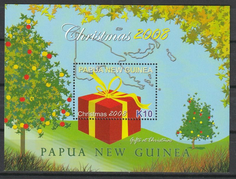 Papua New Guinea MNH S/S 1355 Christmas 2008 CV 8.00