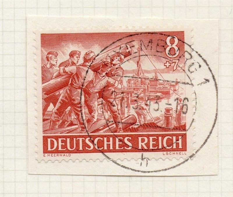 1944-45 GERMANY used in LUXEMBOURG Fine Used 8p. Postmark Piece 241805