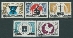 Russia  Scott  3147-3151  NHCTO  Complete  fowl, ships