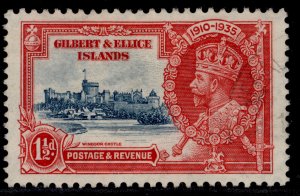 GILBERT AND ELLICE ISLANDS GV SG37, 1½d deep blue & scarlet, FINE USED.