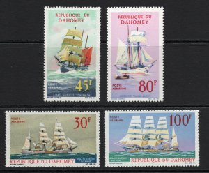 Dahomey (1967) Sailing Ships #C51-54 VF NH