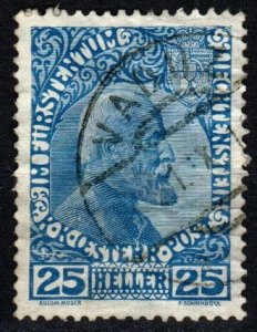 Liechtenstein #3a F-VF Used CV $200.00 (X4240)