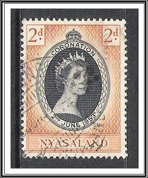 Nyasaland Protectorate #96 Coronation Issue Used